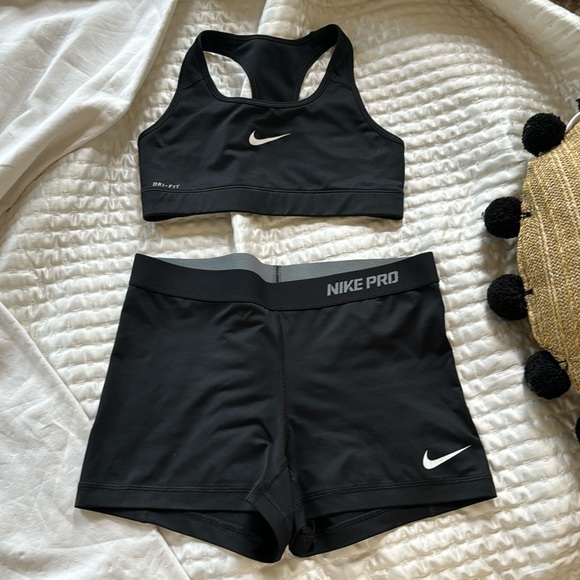 Nike Other - Nike sports bra and shorts set